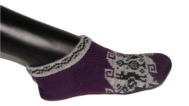 Alpaca Knit Bootie Sleepers Socks Adult Size 5-11