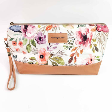 Spring Floral Trinity Bag – Medium Zippered Project Bag