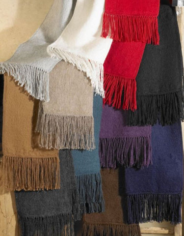 100% Baby Alpaca Woven Scarf