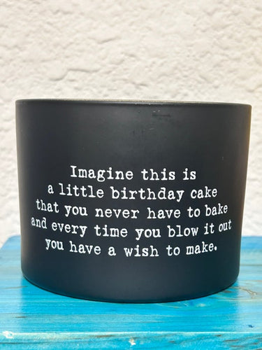 Birthday Poetry Candle by Primitives by Kathy