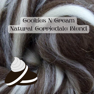 Cookies N Cream roving
