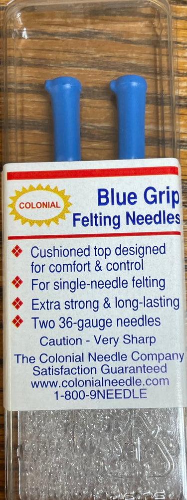 Colonial Felt Needle - Blue Grip