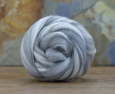 Storm Cloud Roving Combed Top Natural Merino Blend