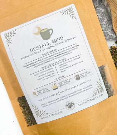 Good Night herbal tea blend for deep rest & calm