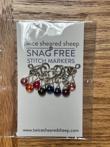 Fairy Lights Knitting or Crochet Stitch Markers- Melody Ring, Medium up to US8