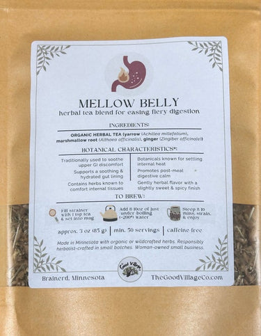 Mellow Belly Herbal Tea Blend for easing fiery digestion