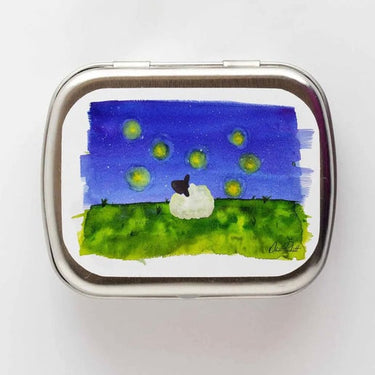 Firefly Dreams Stitch Marker Storage Tin Small Hinge Style