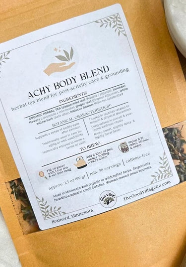 Achy Body Blend herbal tea blend for mobility & muscle comfort
